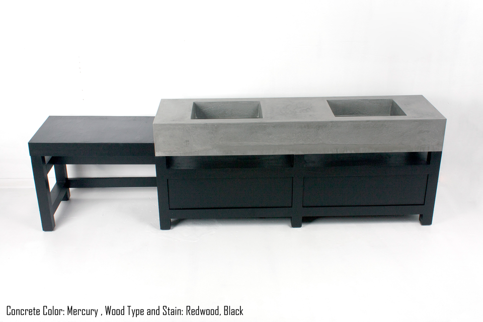 Concrete sink and Vanity