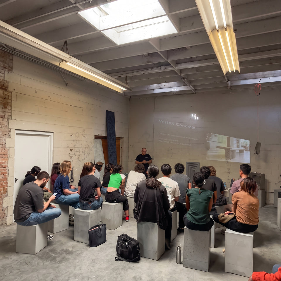 Concrete Casting Workshop, In-Person UHPC Fabrication Class for Artists