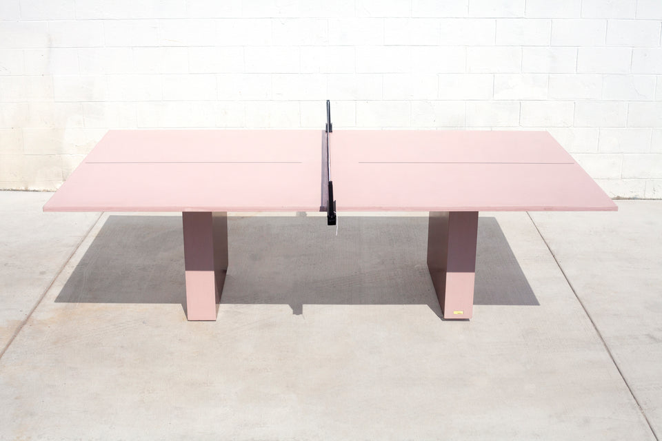 Modern Concrete Ping Pong Dining Table Outdoor Multifunctional Art