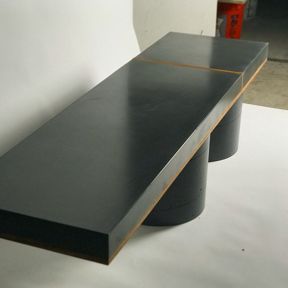 Concrete Bench Indoor/Outdoor Slab Design