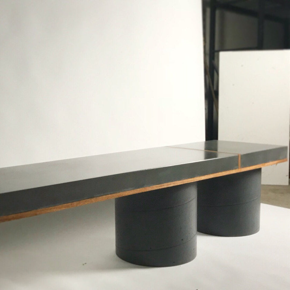 Concrete Bench Indoor/Outdoor Slab Design