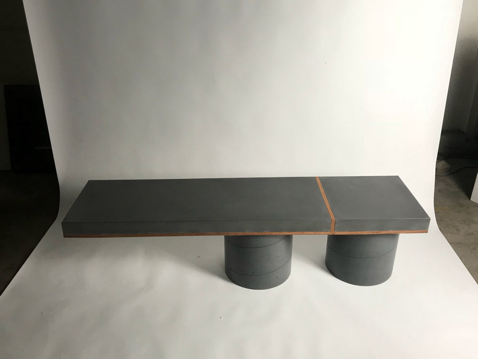 Concrete Bench Indoor/Outdoor Slab Design