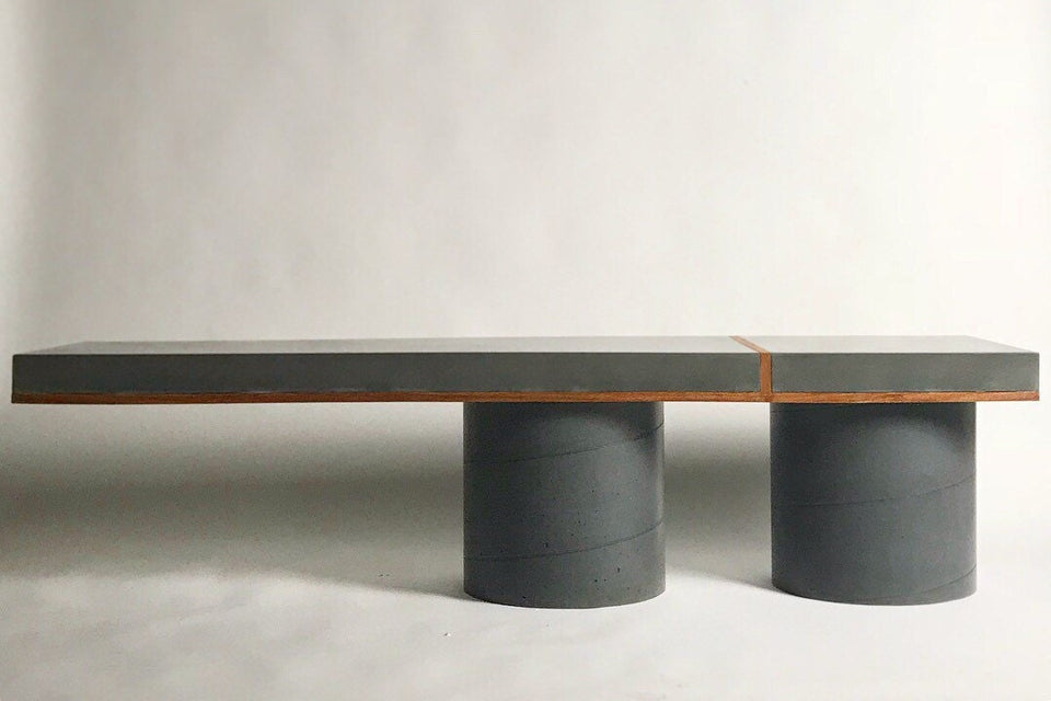Concrete Bench Indoor/Outdoor Slab Design