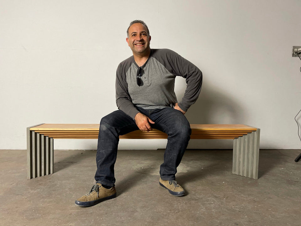 Concrete Bench Indoor/outdoor Machu Picchu, Handmade, Waterproof, Customizable Dim, Modern Luxury landscape furniture Ideas, Exterior design