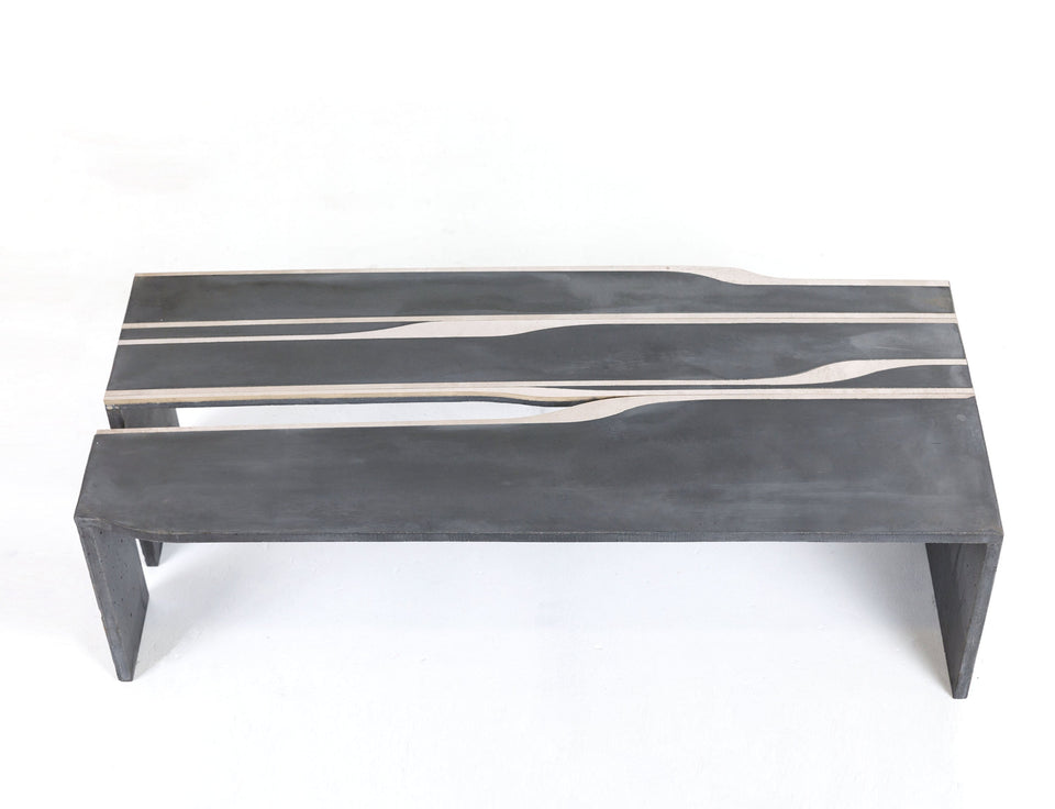 Water Jet Concrete DRIP Concrete Coffee Table