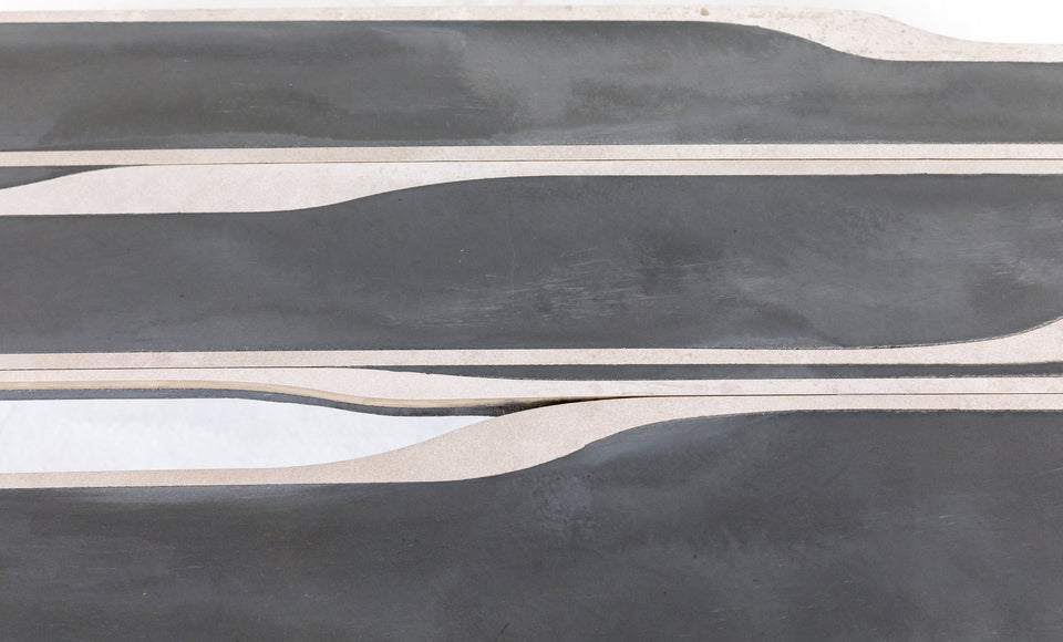 Water Jet Concrete DRIP Concrete Coffee Table