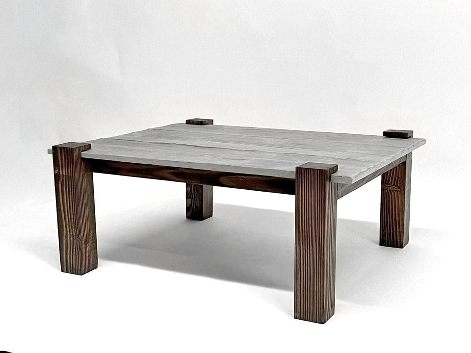 Concrete Wood Coffee Table, indoor and outdoor coffee table, handmade, Modern and unique coffee Table, Custom size table. interior design.