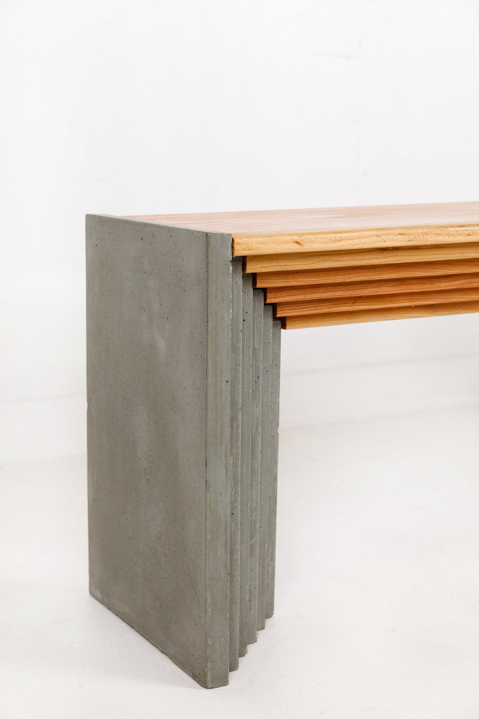 Concrete Bench Indoor/outdoor Machu Picchu, Handmade, Waterproof, Customizable Dim, Modern Luxury landscape furniture Ideas, Exterior design