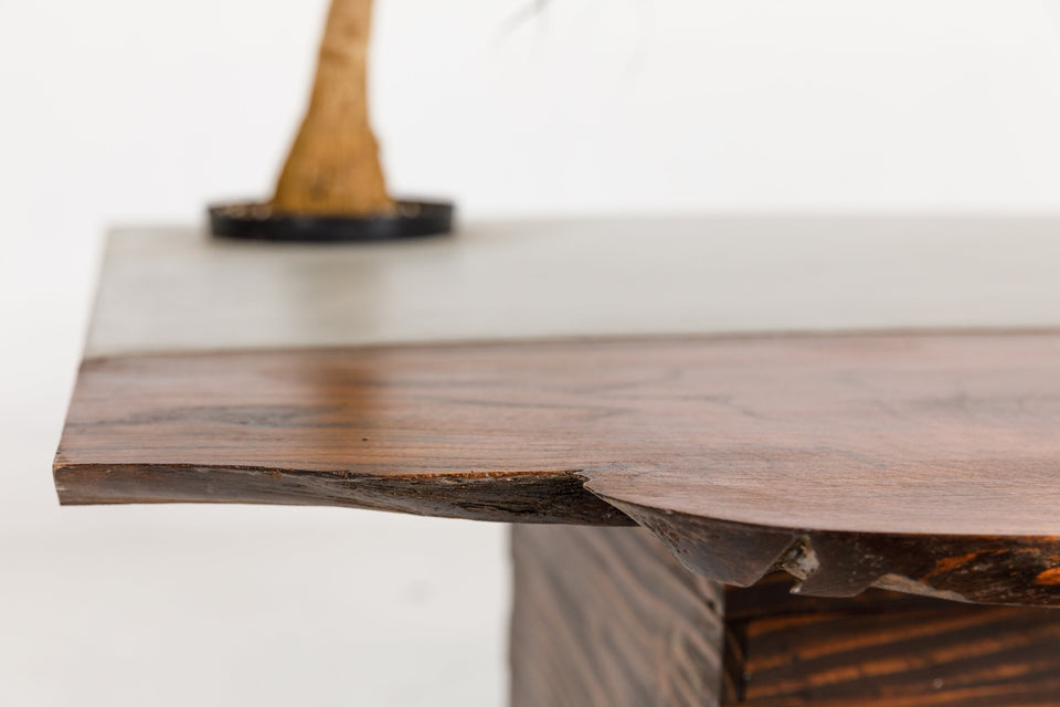 Concrete Tree Coffee Table with built-in Plant Pot, indoor and outdoor coffee table, handmade, Modern/unique coffee Table, Custom size table
