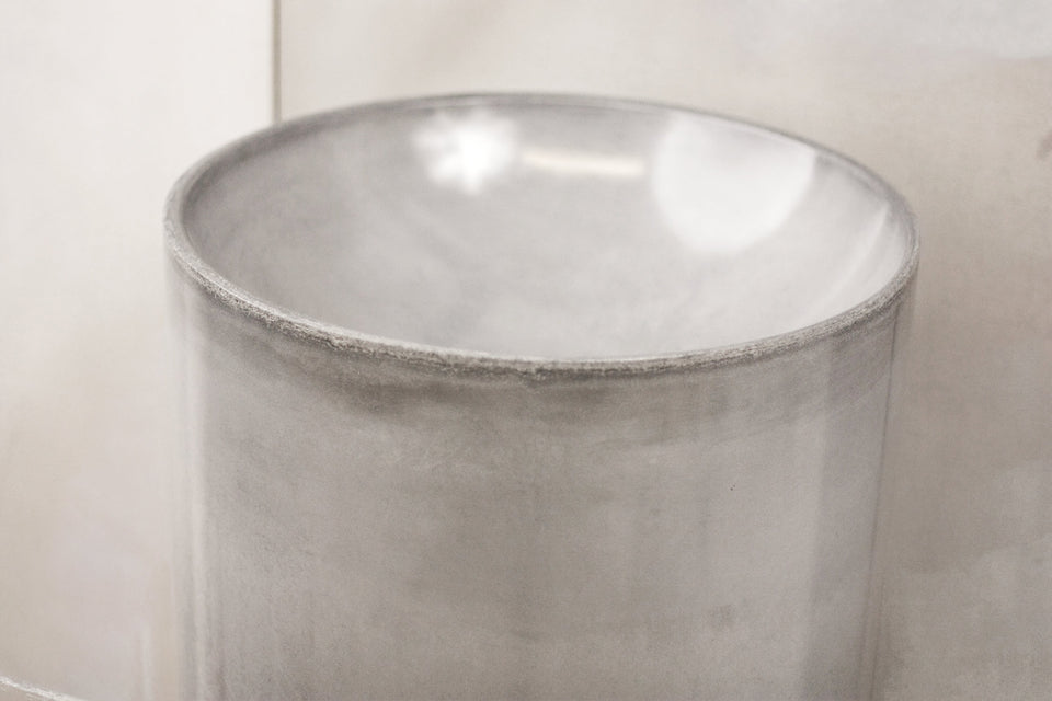 Concrete Vessel Sink, Cylinder Concrete Sink, Handmade UHPC, Fiberglass Reinforced | Waterproof | Modern Luxury Bathroom Ideas. Custom Sink