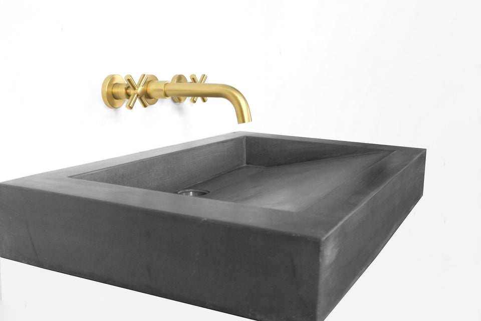 Concrete Ramp Sink with Round Drain