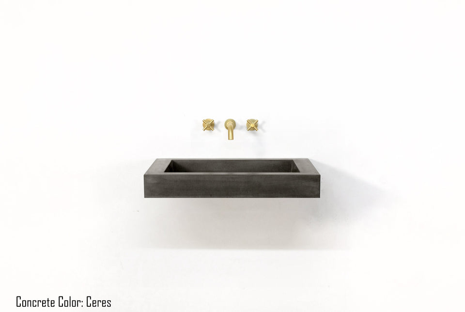 Concrete Ramp Sink with Round Drain