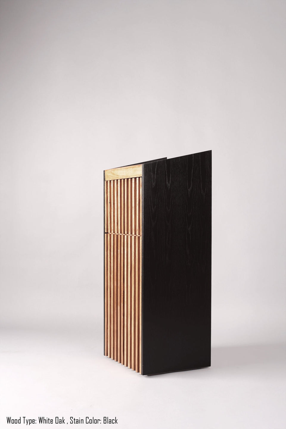 Handcrafted Concrete and Wood Floor Lectern with Desk and Storage - Modern, Rustic Style, Simple, Mobile & Portable Lectern. Custom Colors!
