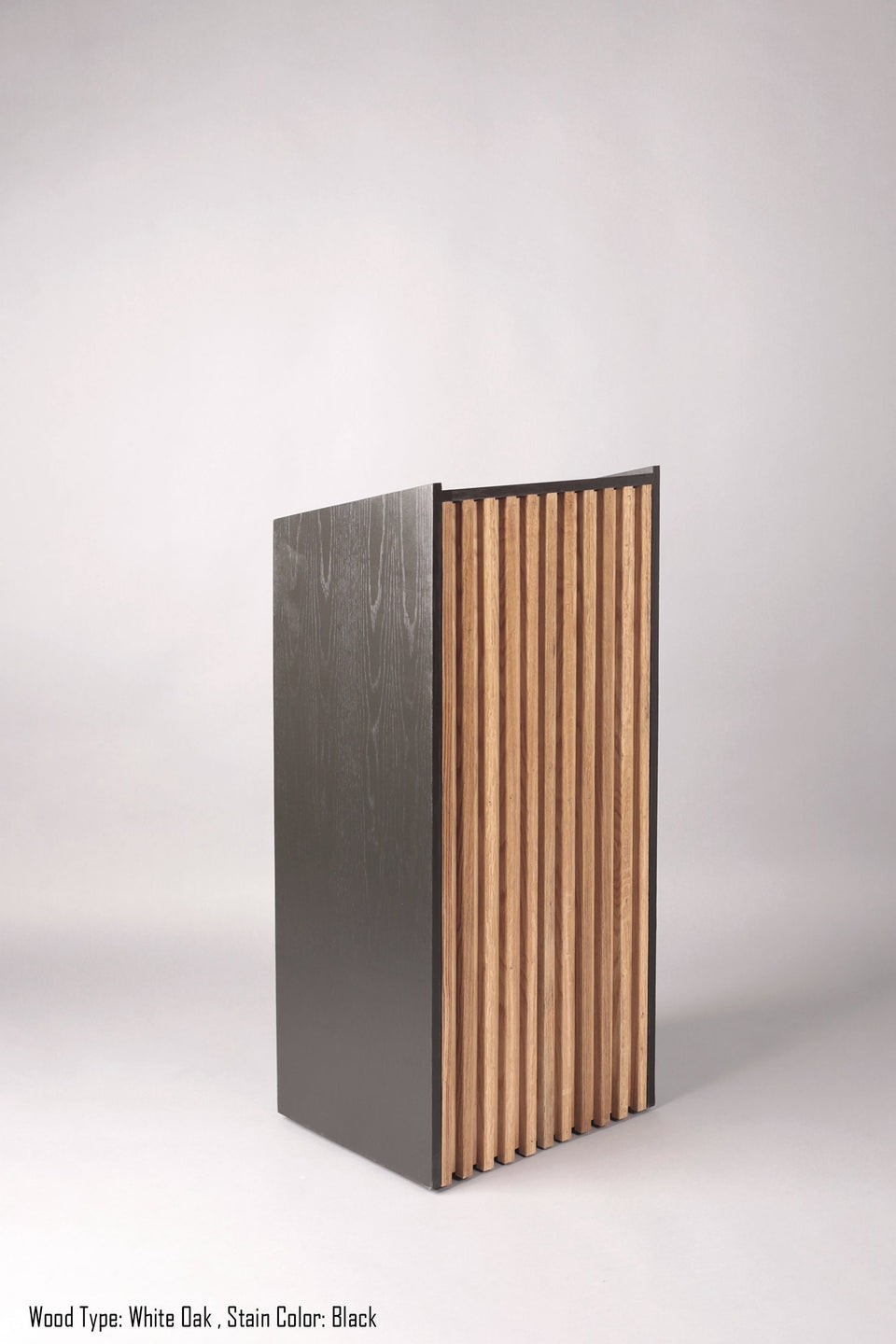 Handcrafted Concrete and Wood Floor Lectern with Desk and Storage - Modern, Rustic Style, Simple, Mobile & Portable Lectern. Custom Colors!