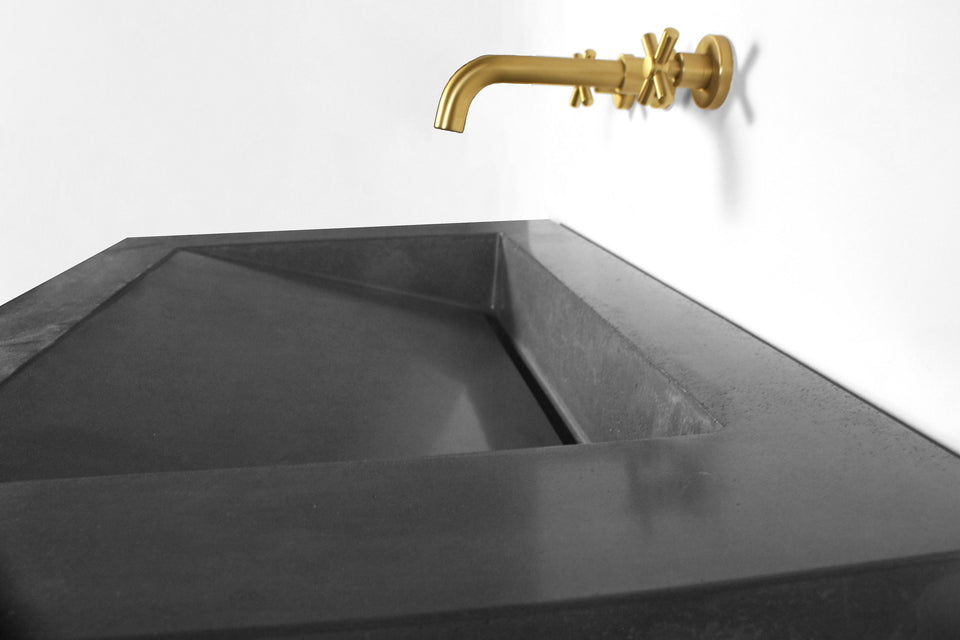 Concrete Ramp Sink with Slot drain, Color: Ceres