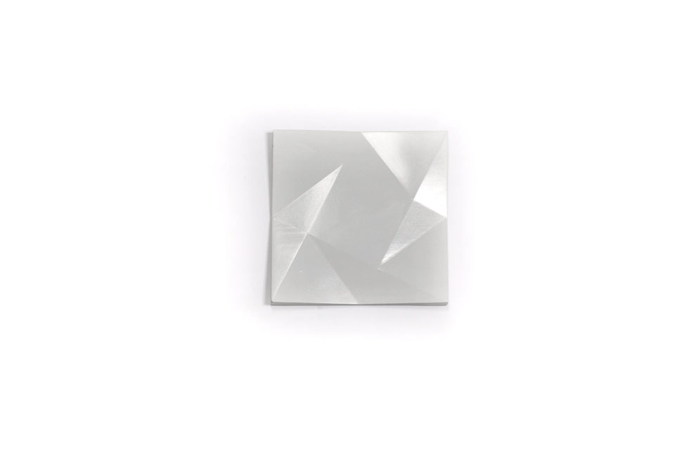 Twisted 3D Square Concrete Wall Tiles: Handmade UHPC Set of 4, Waterproof, Weatherproof, Food-Safe, modern tile for kitchen, rustic style.