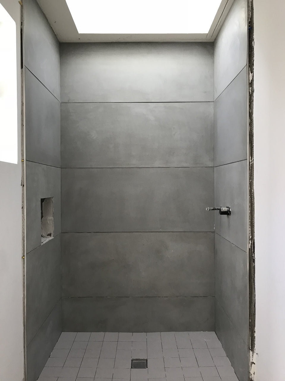 Large Concrete wall Tile - Custom Bathroom Tile - Concrete Shower Tile - Waterproof Concrete Tile