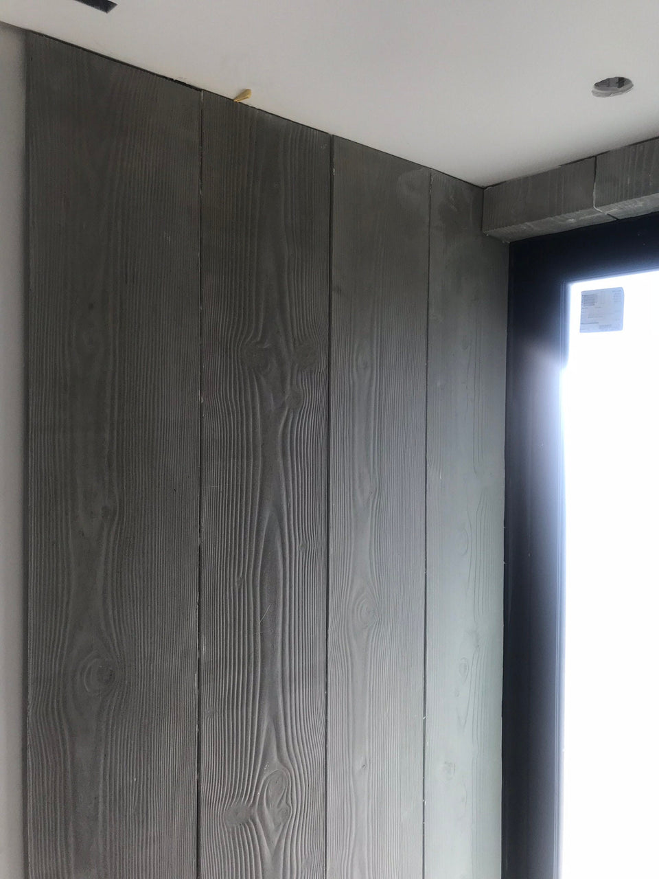 Custom Set of 3D Wood-Textured Concrete Wall Panels for Modern and Unique Bath and Restroom Decor-Waterproof Panels, rustic style, brutalism