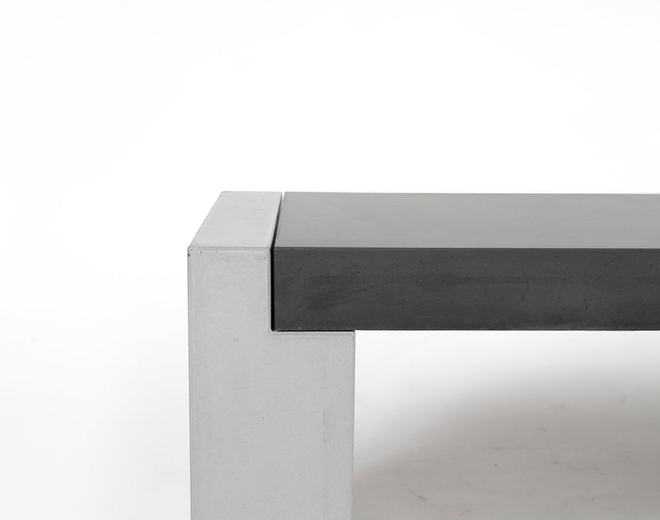 Minimal Concrete Bench Bridge, Handmade, UHPC, Waterproof, Customizable Dim, Modern Luxury landscape furniture Ideas, Exterior design