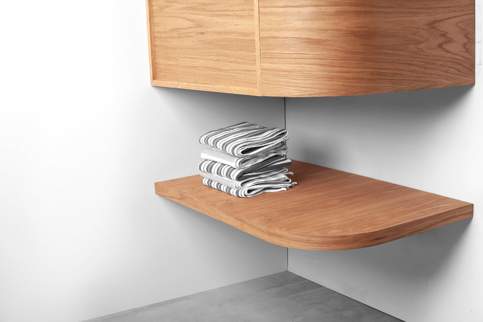 Floating Vanity and shelf with Oval Basin - Handmade, UHPC, Waterproof. Custom Dim, Modern Luxury Bathroom. Interior Design, Rustic Style.