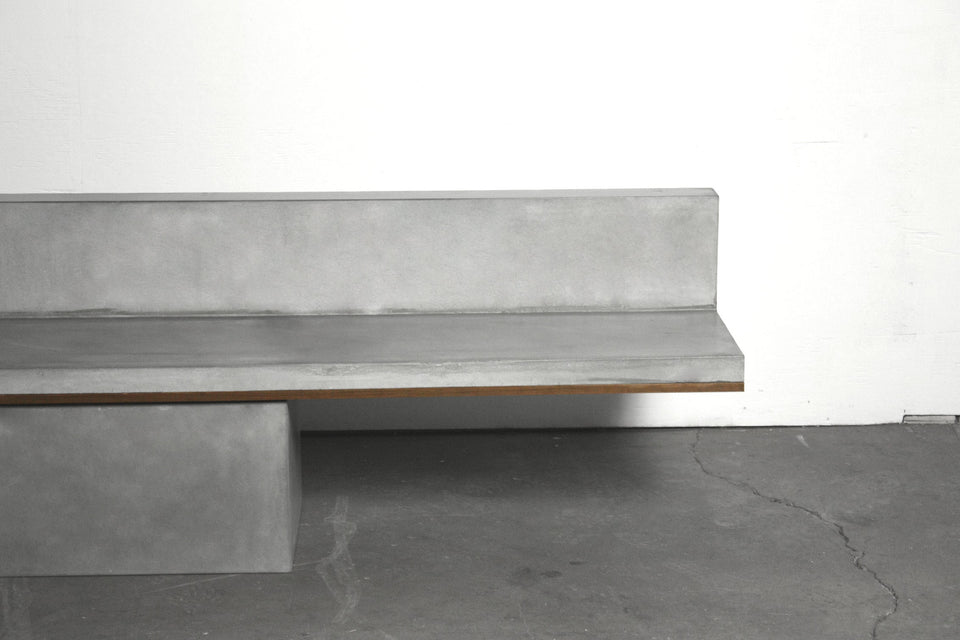 Concrete Block Leg Bench indoor / outdoor