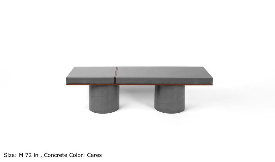 Minimal Concrete Mihoo Bench, Handmade, UHPC, Waterproof, Customizable Dim, Modern Luxury landscape furniture Ideas, Exterior design
