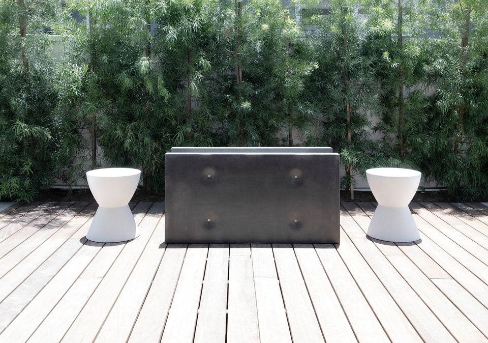 Outdoor Concrete Firepit Cushion Design, Landscape Furniture, durable furniture for outside, modern furniture, waterproof, UHPC.