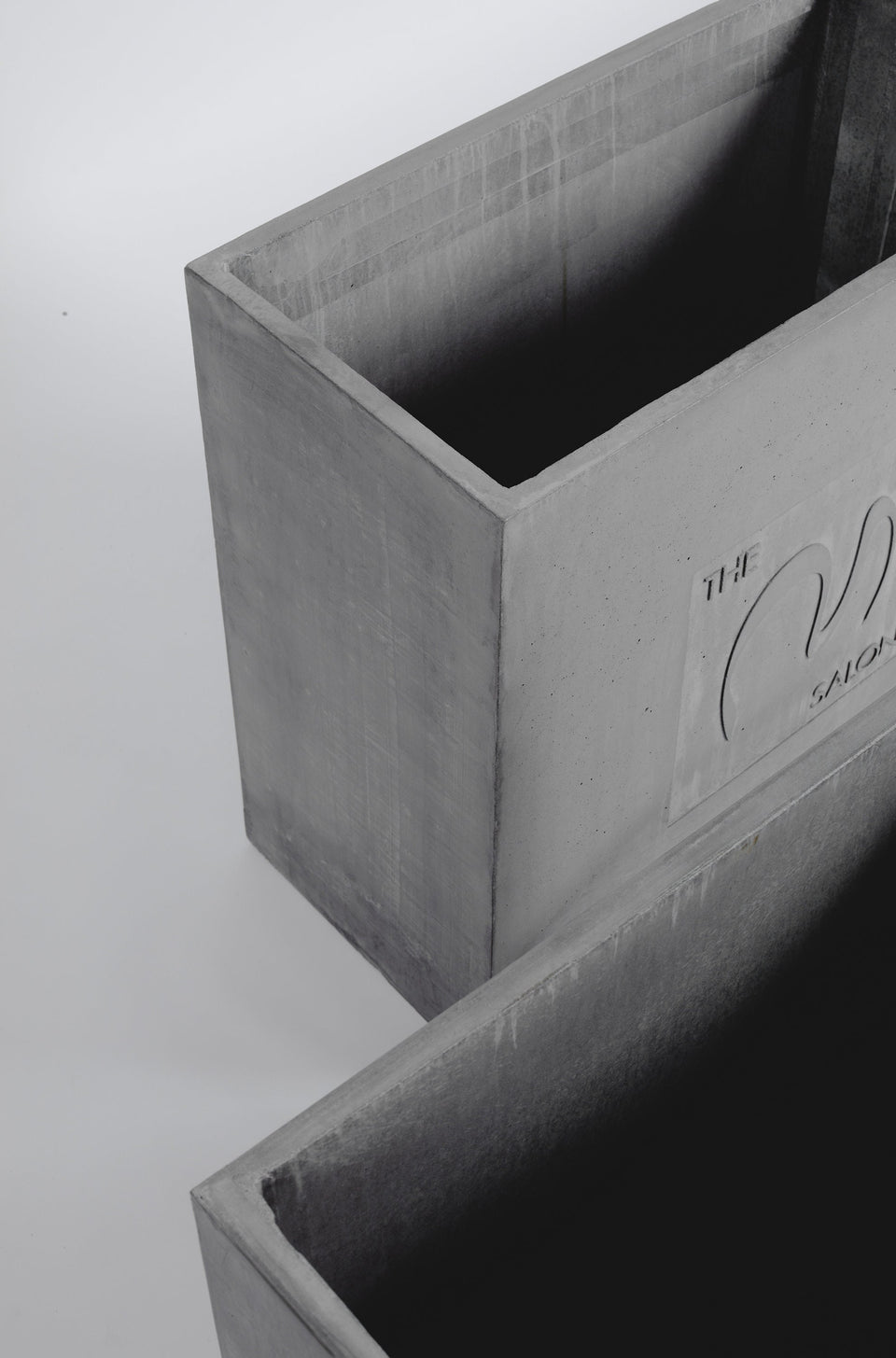 Concrete Planter Custom Design or Business Logo, Modern Gray Concrete planter, concrete vase, custom size and color.