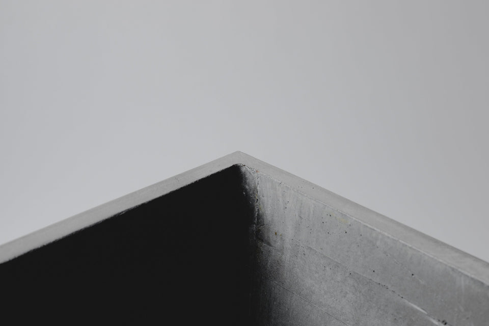 Concrete Planter Custom Design or Business Logo, Modern Gray Concrete planter, concrete vase, custom size and color.