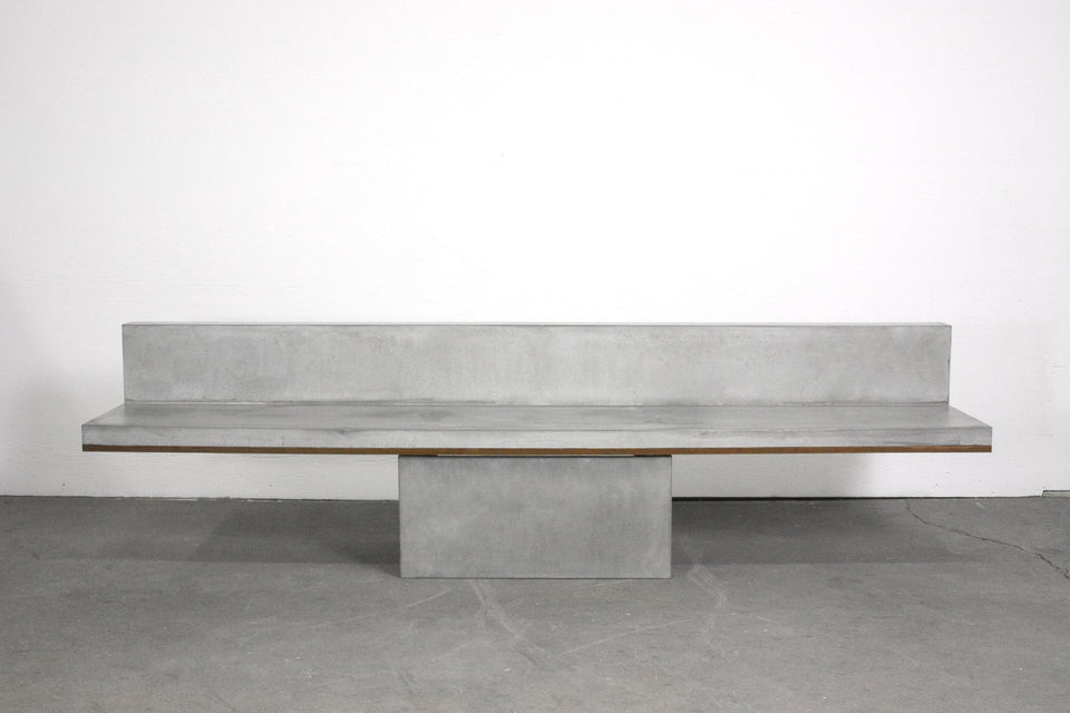 Concrete Block Leg Bench indoor / outdoor