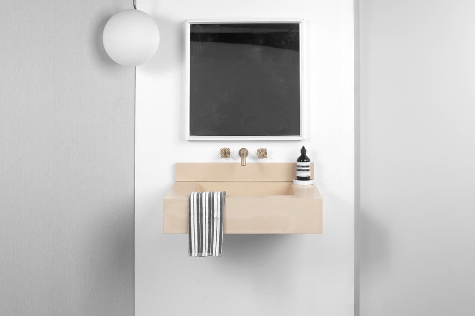 Floating Concrete Sink - Custom Floating Sink made of Concrete, bathroom vanity, floating vanity, concrete vanity, floating bathroom vanity.