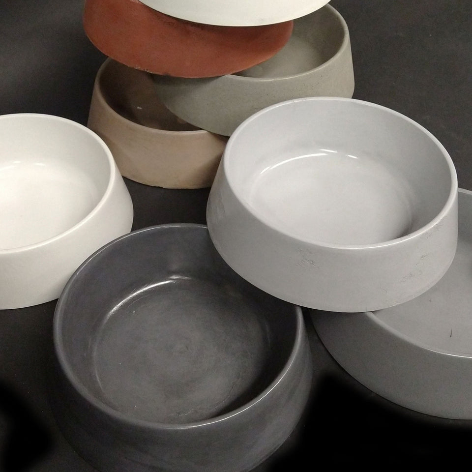 Handmade dog bowl, Eco-friendly, Waterproof Concrete Dog Bowl: Handcrafted Pet Feeding Solution with Sustainability in Mind
