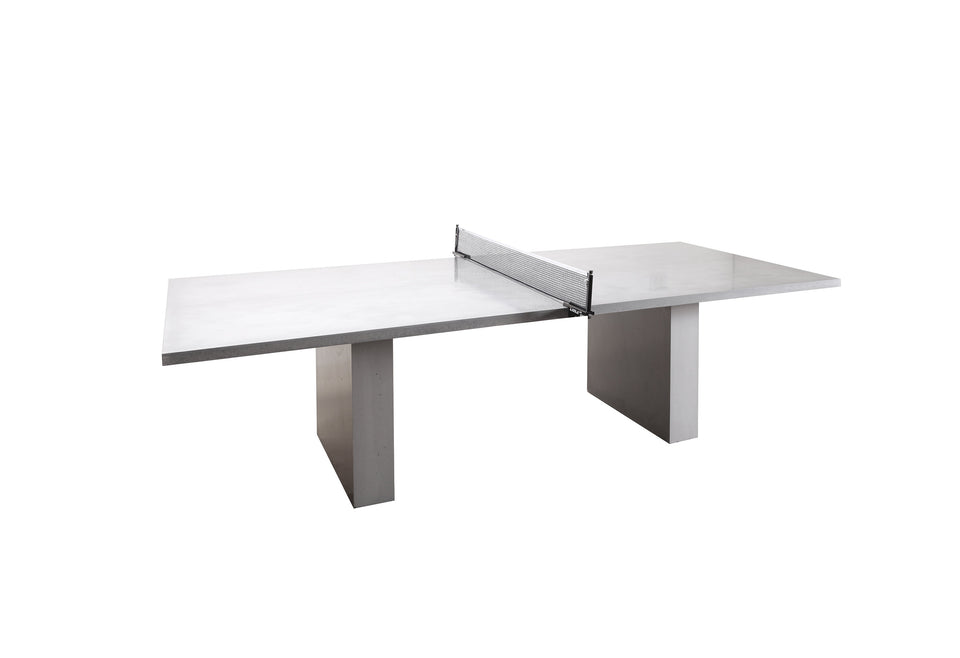 Concrete ping pong table, tennis table, outdoor furniture, modern design, convertible dining table, multifunction table, landscape furniture