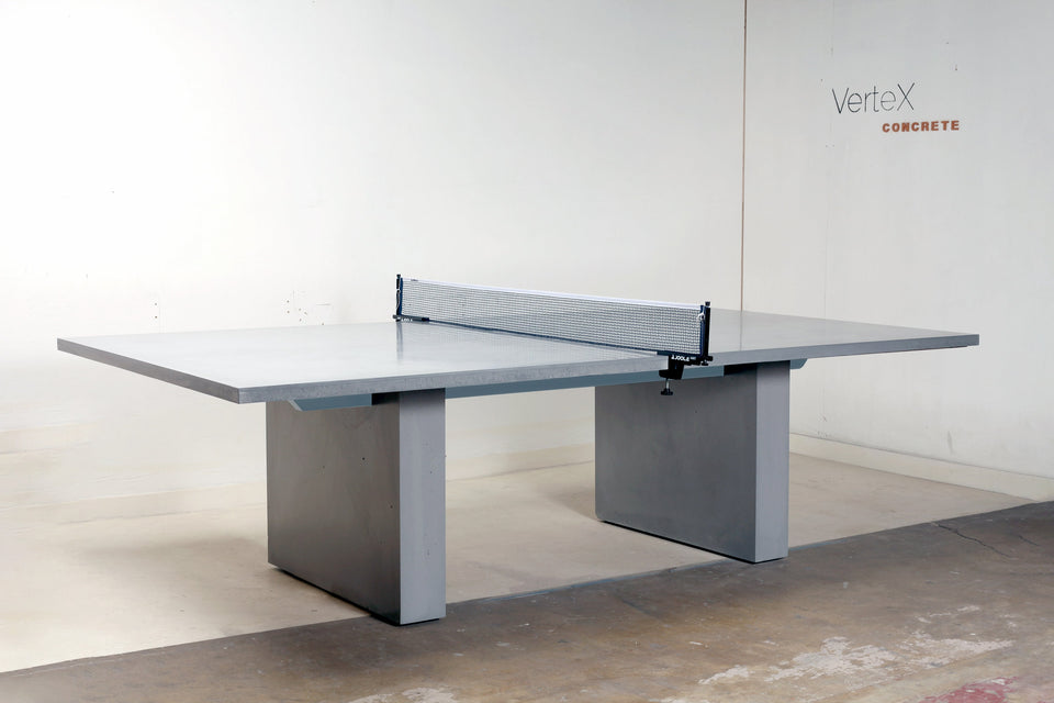 Concrete ping pong table, tennis table, outdoor furniture, modern design, convertible dining table, multifunction table, landscape furniture