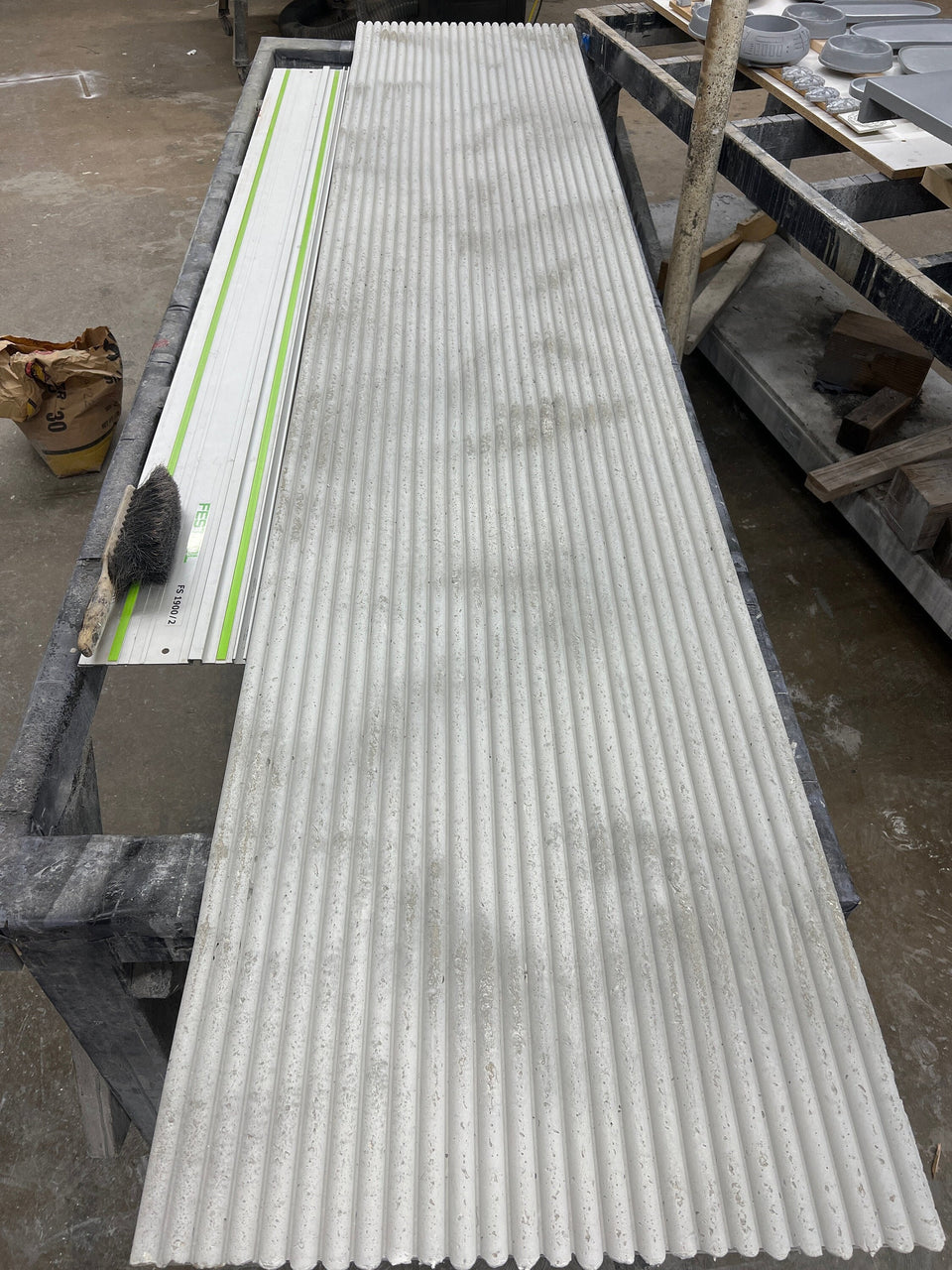 Large Concrete wall Tile - Custom Bathroom Tile - Concrete Shower Tile - Waterproof Concrete Tile