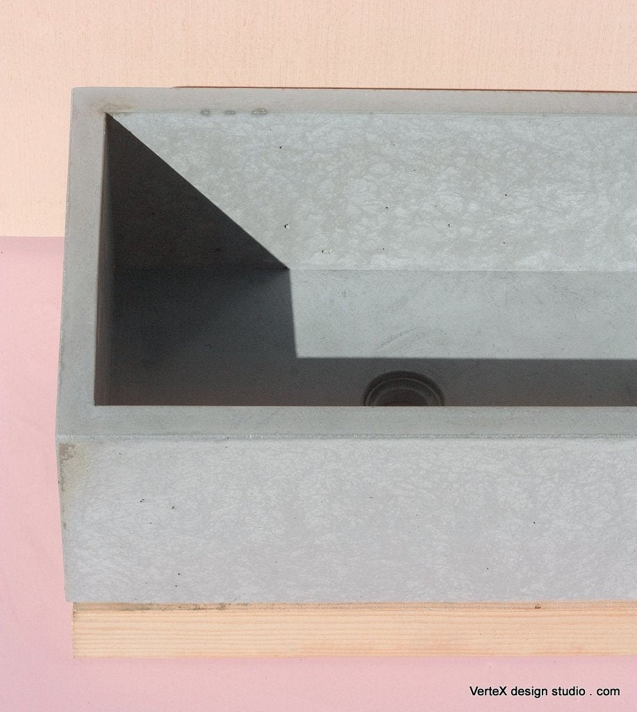 Concrete Farmhouse Sink - Handmade Cement Vessel Sink