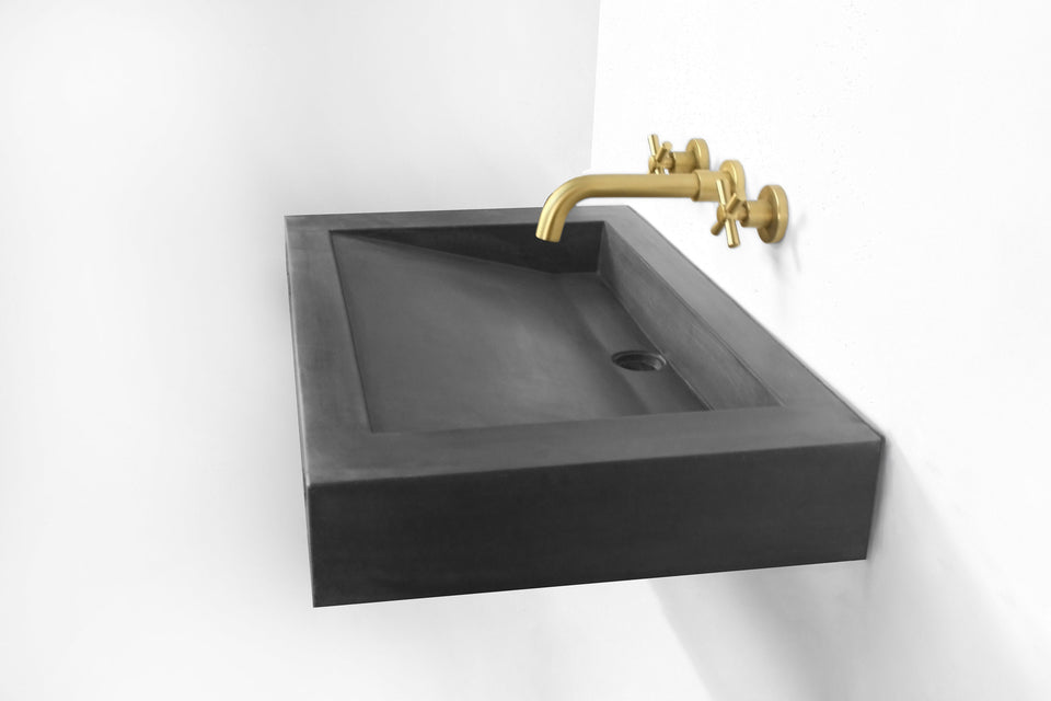 Concrete Ramp Sink with Round Drain