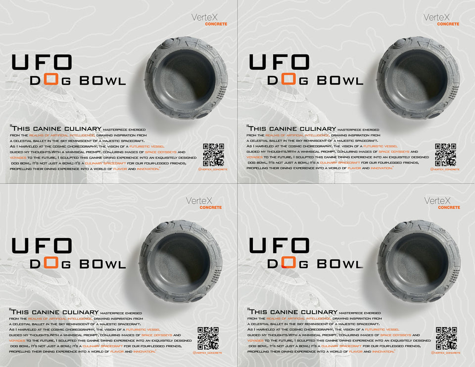 UFO concrete pet bowl, Minimal Concrete Cat bowl, custom dog bowl, water bowl,cat food bowl, feeding bowl, cat feeder, Gift Idea,Kitten Dish