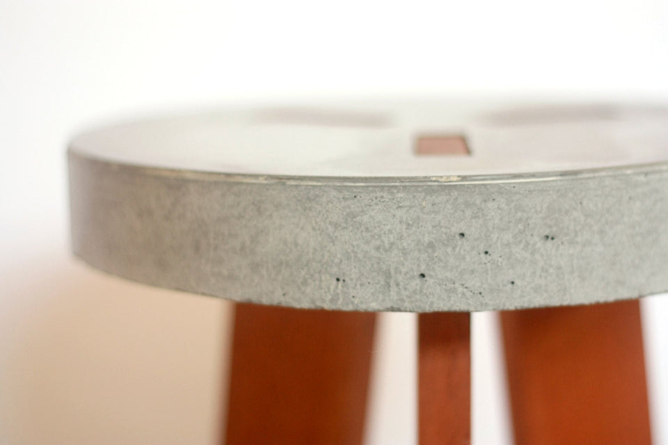 Concrete Stool Y design Close up