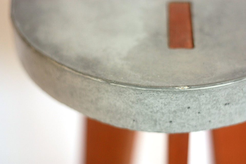 Concrete Stool Y design Close up