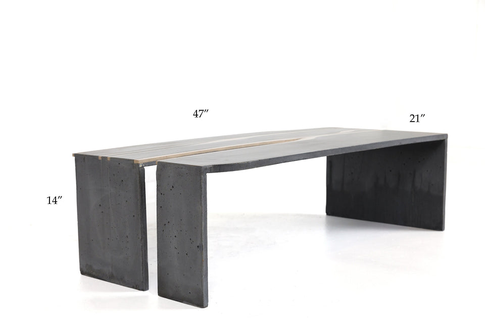 Water Jet Concrete DRIP Concrete Coffee Table