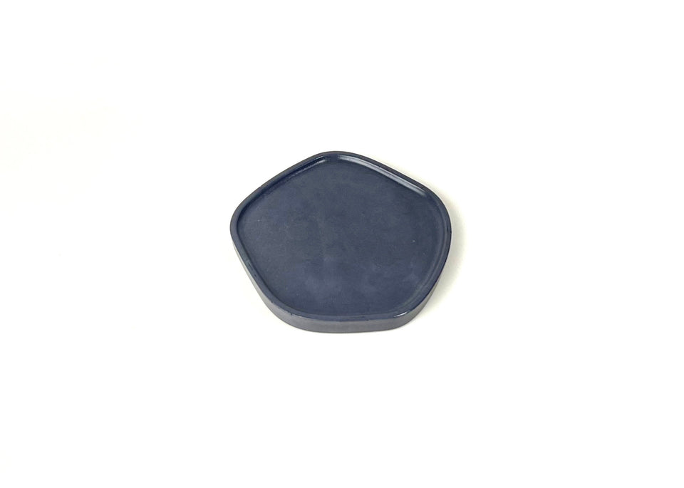 small Charcoal Concrete Organic shaped tray pictured