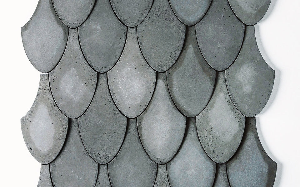 Rain Drop Shaped Concrete Tile Custom Set