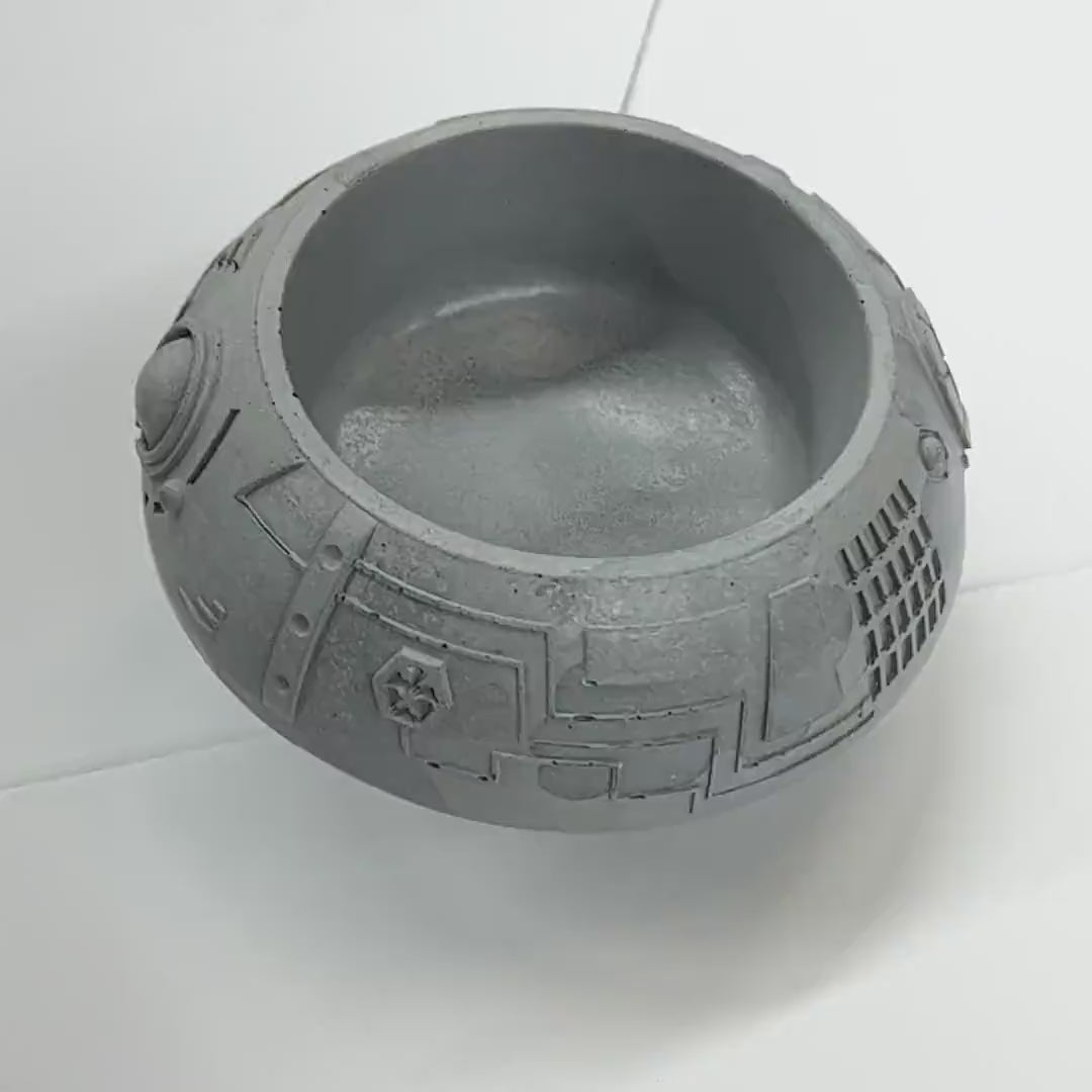 UFO concrete pet bowl, Minimal Concrete Cat bowl, custom dog bowl, water bowl,cat food bowl, feeding bowl, cat feeder, Gift Idea,Kitten Dish