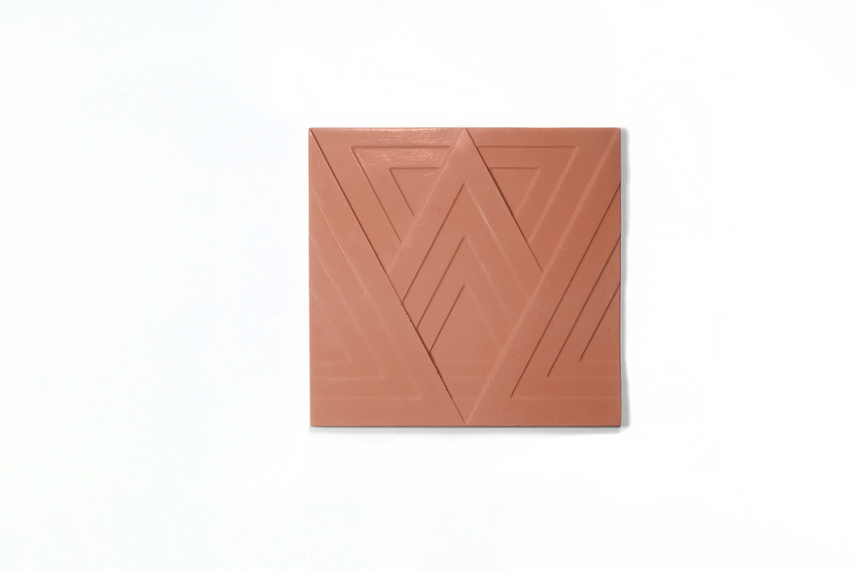 Modern 3D Triangle Design Concrete Wall Tile , custom set