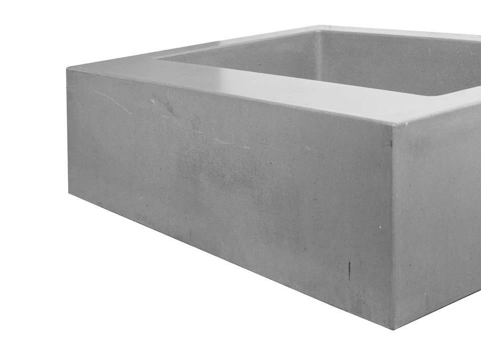 As Is Sale! Pre-Made Concrete Box Sink 24 in Width