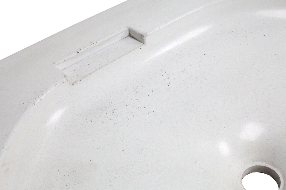 As Is Sale! Concrete Counter Top Sink with Towel Handle & Drop in Soap Board