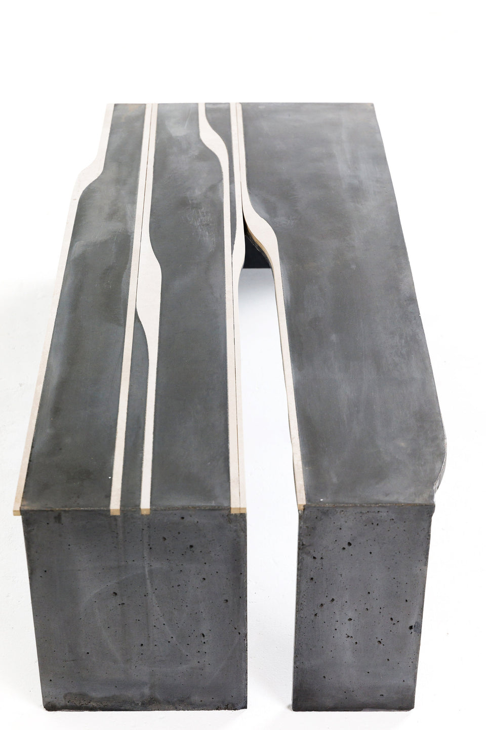 Drip concrete coffee table